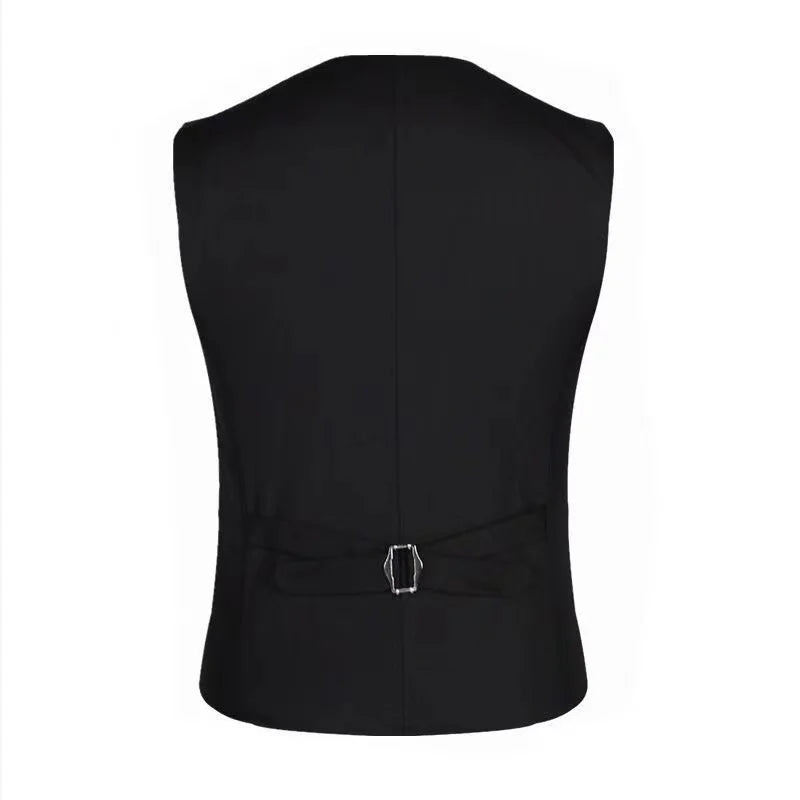 7XL High Quality Dress Vests For Men Slim Fit Mens Suit Vest Male