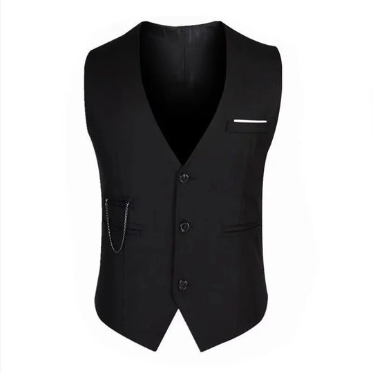 7XL High Quality Dress Vests For Men Slim Fit Mens Suit Vest Male