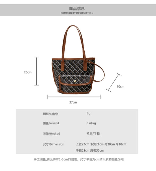 Tote Bag shopping Bag Classic Large Capacity Tote Two Suitcase Versatile  Shoulder Handbag Different Size Choose сумка женская