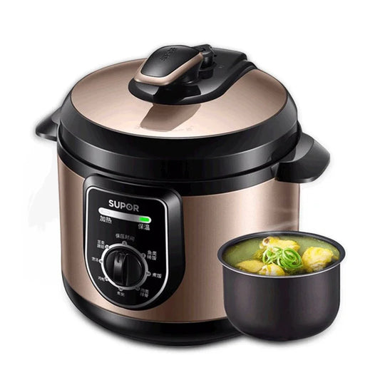 SUPOR Electric Pressure Cooker 4L Portable Rice Cooker For 1-8 People Household Electric Cooking Pot 220V Home Kitchen Appliance