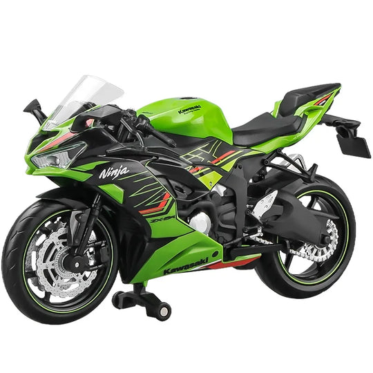 1/12 Kawasaki Ninja ZX-6R Motorcycle Toy 1:12 RMZ City Diecast Model Super Sport Miniature Collection Gift For Boy Children Kid