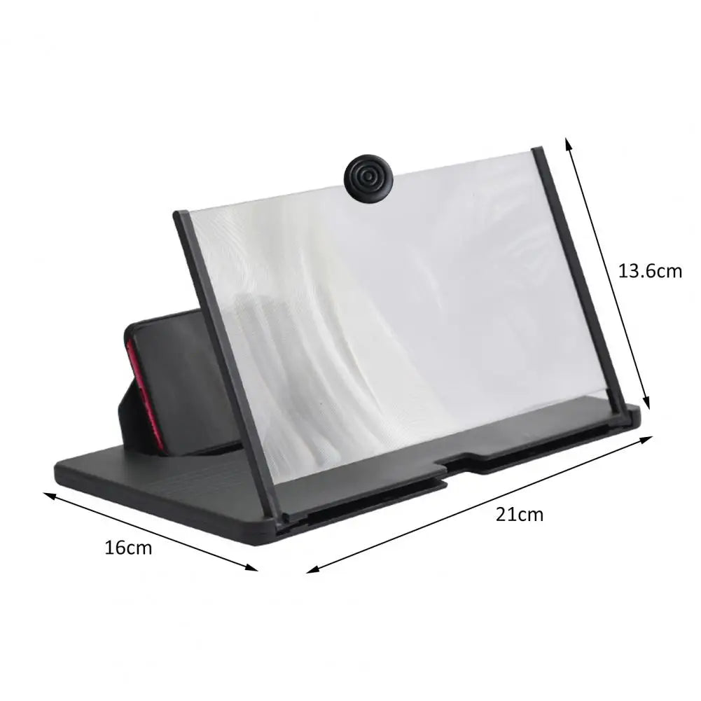 Plastic Phone Screen Magnifier 3 Colors Magnify Screen Practical Folding Phone Screen Magnifier Stand Bracket Gadget