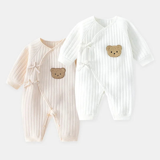 Boys Girls Baby Romper Newborn 100% Cotton Onesie Clothes  long-Sleeved Romper Toddler Babe Pajamas  0-6M  for Four Seasons