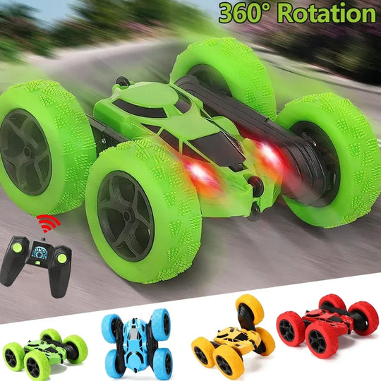 Rc Stunt Car Kids Double Sided Flip Remote Control Cars 2.4G High Speed 360° Rotation Drift Auto Toys Gifts for Boy Girl