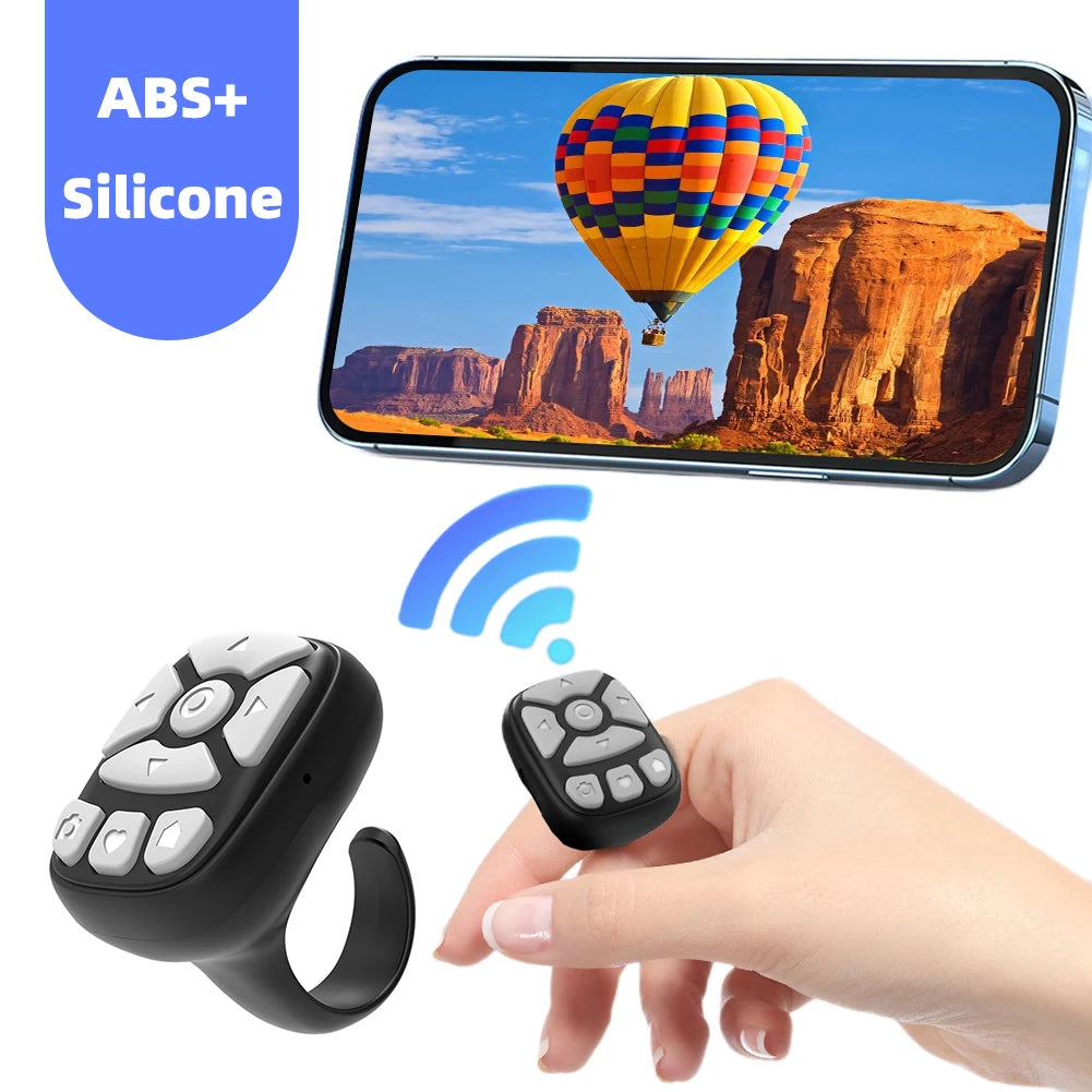 Wireless Bluetooth Mobile Selfie Lazy Artifac For Tiktok Remote Control Ring Mobile Phone Bluetooth Controller For Xiaomi-Apple