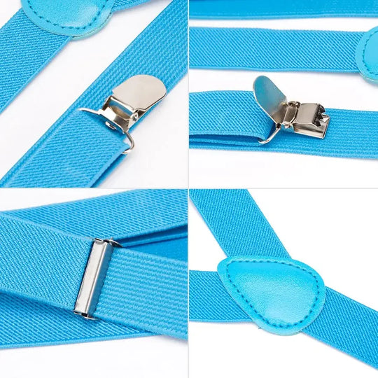 26 Color New Unisex Elastic Suspenders Y-Back Braces Men Gift