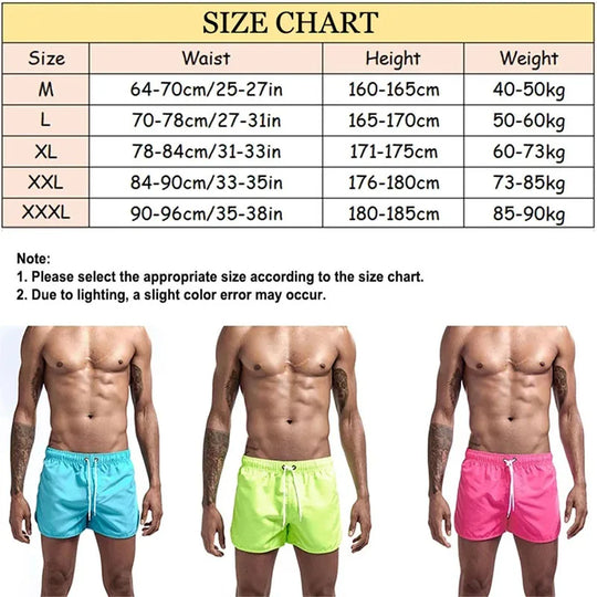 2024 Summer Swim Shorts Trendy Simple Beach Shorts Sexy Swimsuit Men Women Couples Night Slow Running Shorts Leisure Surf Pants