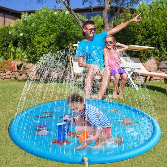 Children Baby Water Toy Inflatable Water Spray Sprinker Play Mat Garden Yard Water Play Small Pool Kids Toys