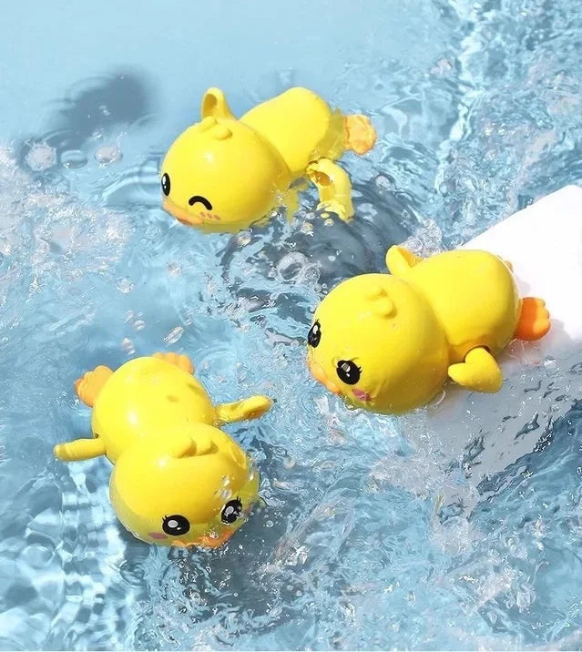 Baby Bath Toys Kids Swimming Clockwork Dolls Play Water Fun Bathing Cute Funny Children Bathroom Shower Bathtub Animals Toy