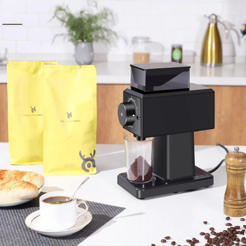 Automatic coffee grinder, intelligent coffee machine with coffee bean grinder, kitchen, office, and household appliances