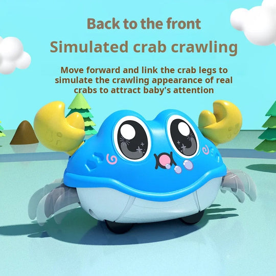 Inertial Crawling Crab Montessori Baby Toys for 0-3 Years Old Toddler Birthday Gift Toy Learn To Climb Children Interactive Toys