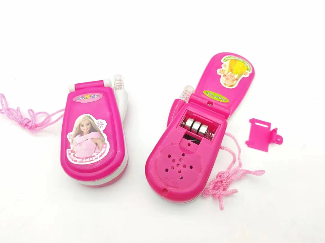 Classic Clamshell Mini Cute Multicolor Baby Electronic Music Flash Light Cartoon Cell Phone Toy Girl's Fashion Holiday Gift