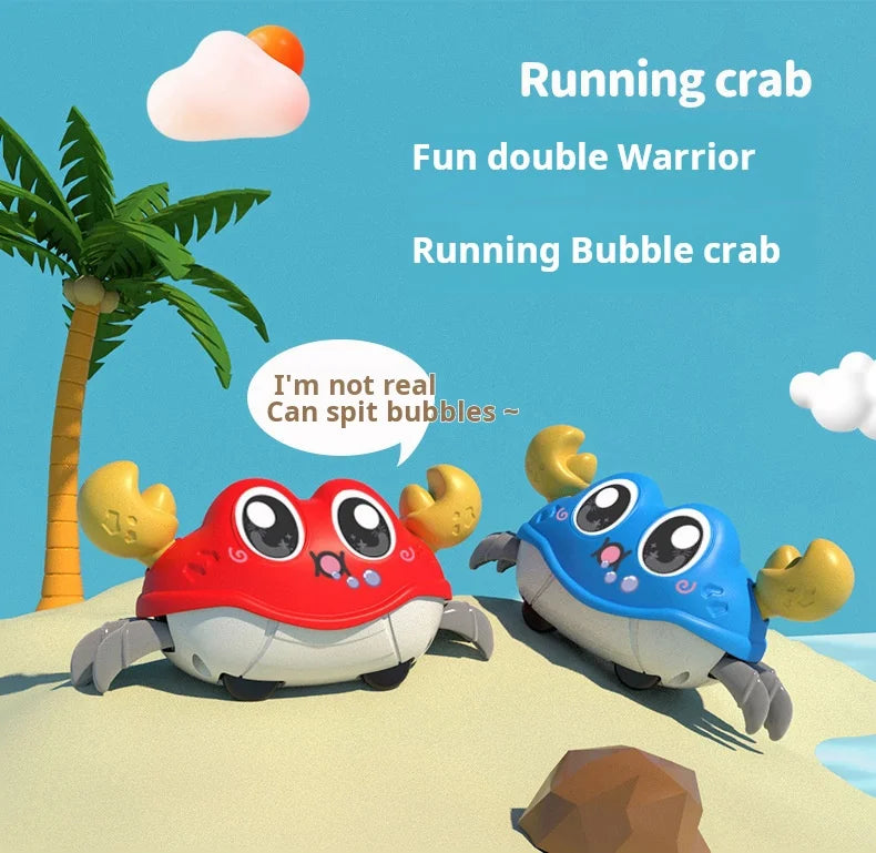 Inertial Crawling Crab Montessori Baby Toys for 0-3 Years Old Toddler Birthday Gift Toy Learn To Climb Children Interactive Toys