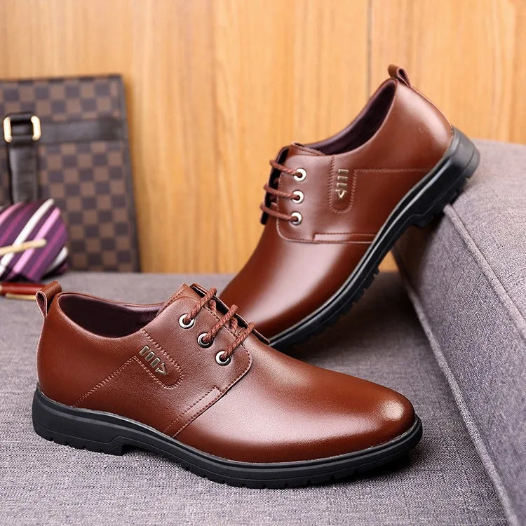 Brand designer Men Leather Shoes Lace Up Oxfords Dress Shoes for Men Wedding Party Office Business Casual Shoes Men Work zapatos