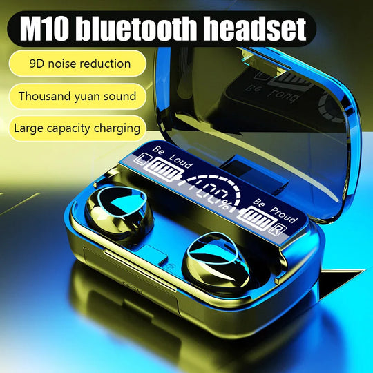 HIGH Quality Gaming Travel Portable Mini Digital Display Earbuds Power Bank With Charging Box In-ear Wireless Headphones