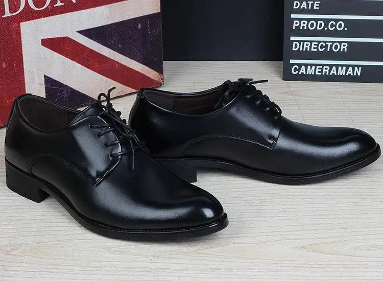 Pointed Men Dress Shoes Business Leather Shoes for Men Suits Shoes Men Chaussure Oxfords Wedding Shoes Sapatos Social Masculino