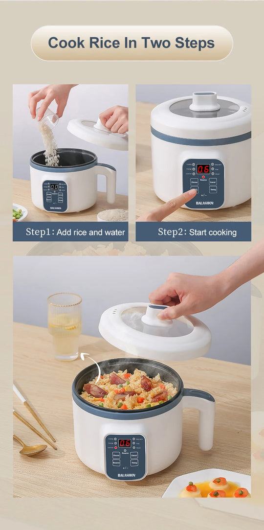 Electric Rice Cooker Multicooker Multifunction Pot Mini Hotpot Appliances for The Kitchen and Home Pots Offers