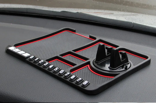 Silicone Car Anti-Slip Mat Auto Phone Holder Non Slip Sticky Anti Slide Dash Phone Mount Parking Number Card Car Pad Mat Gadget