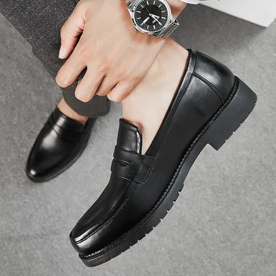 Luxurious Men Dress Shoes  Inner High Loafers Men Shoes Casual Shoe Man Fit Classic Party British Men's Height-increasing Shoes