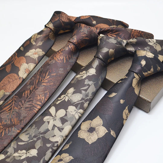 35 Styles Men's Silk Ties Jacquard Dot Floral 8cm Necktie Accessories
