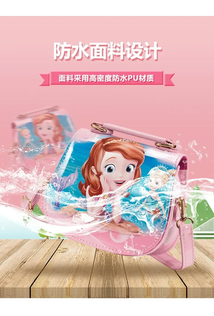 Disney Frozen 2 Elsa Anna  princess children's toys shoulder bag girl Sofia princess baby handbag  kid fashion shopping bag gift