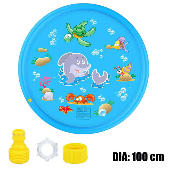 Children Baby Water Toy Inflatable Water Spray Sprinker Play Mat Garden Yard Water Play Small Pool Kids Toys