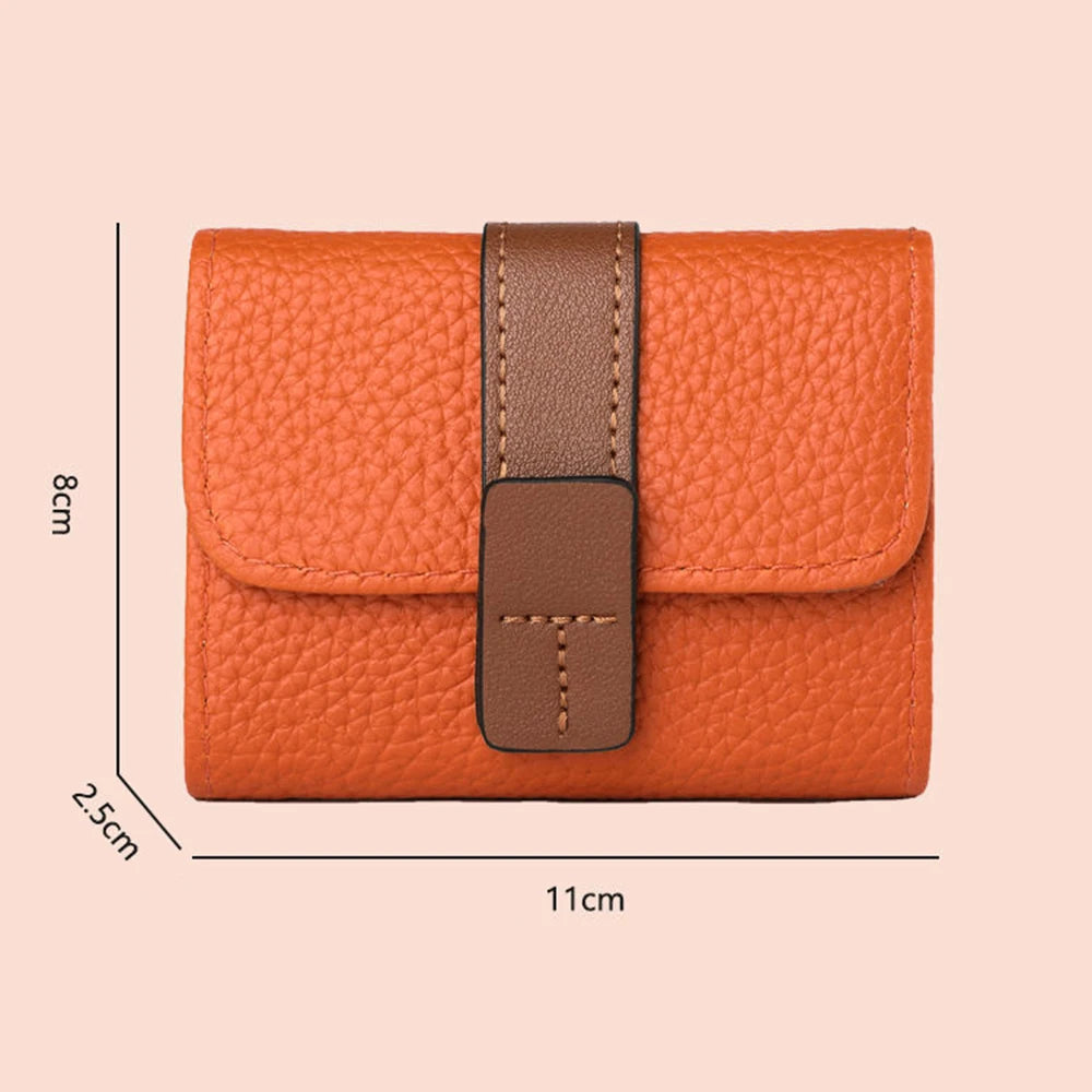 Leather Business Card Case Women Men Multiple Card Slots Bank/ID/Credit Card Holder Coin Purse Wallet Bag Organizer Unisex