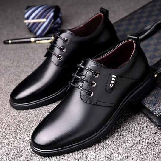 Brand designer Men Leather Shoes Lace Up Oxfords Dress Shoes for Men Wedding Party Office Business Casual Shoes Men Work zapatos