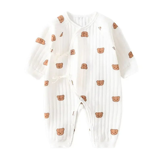 Boys Girls Baby Romper Newborn 100% Cotton Onesie Clothes  long-Sleeved Romper Toddler Babe Pajamas  0-6M  for Four Seasons