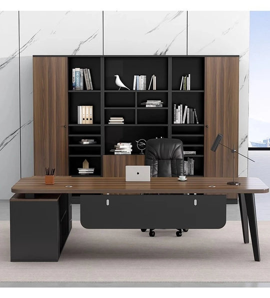 Accessories Single Work Desk Boss Simplicity Modern Computer Work Desk Gadgets Laptop Biurka Komputerowe Work Furniture HD50WD